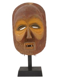 CENTRAL AFRICAN LUBA WOODEN LEOPARD MASK