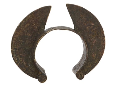CENTRAL AFRICA GABON FANG BRONZE CURRENCY BRACELET