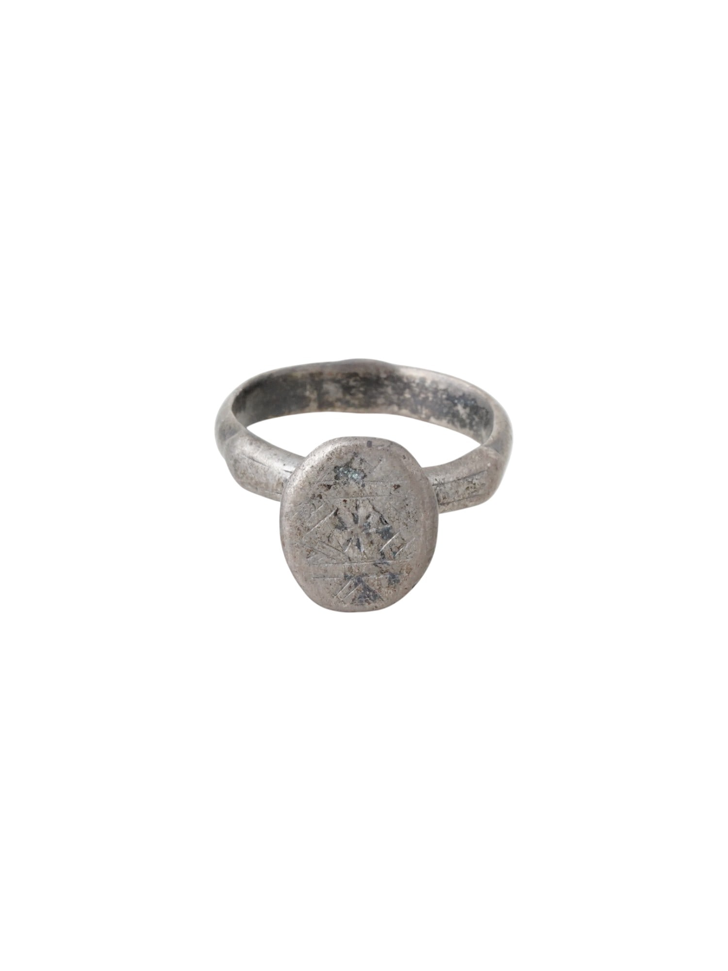 ANCIENT ROMAN SILVER SIGNET RING 100 TO 300 AD (1 of 3)