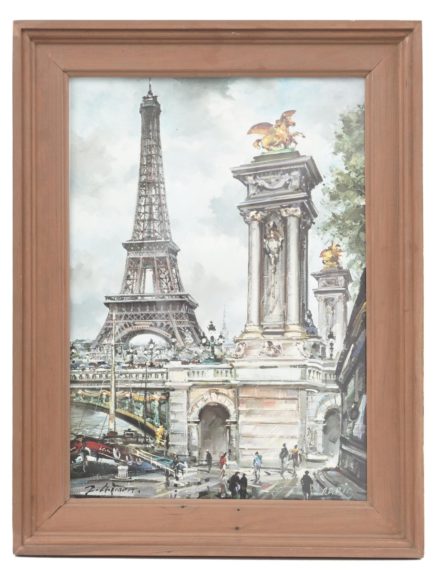 FRENCH PARIS VIEW PRINT BY JACQUES CHARDON (1 of 5)