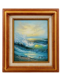 HOWARD GAILEY AMERICAN SEASCAPE OIL PAINTING