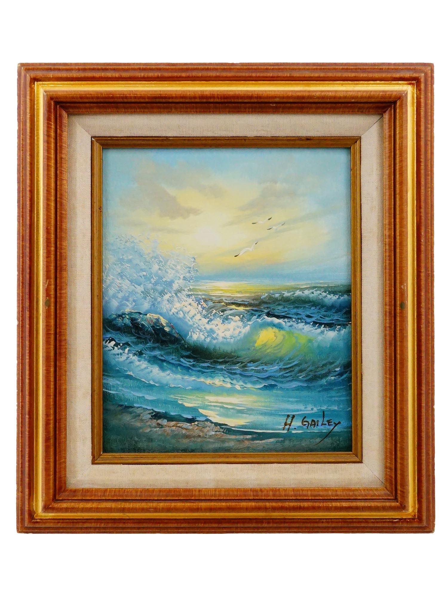 HOWARD GAILEY AMERICAN SEASCAPE OIL PAINTING (1 of 5)