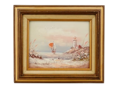 BRIAN ROCHE AMERICAN SEASCAPE OIL PAINTING