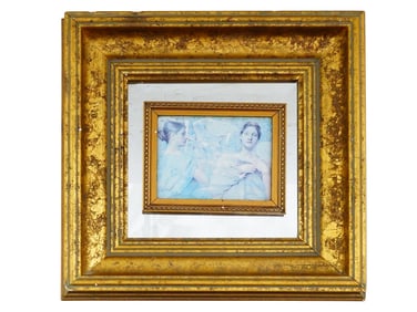 VINTAGE GILT WOODEN PLEIN AIR PAINTING FRAME