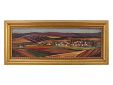 LANDSCAPE OIL PAINTING SIGNED SILVIA VASSILEVA