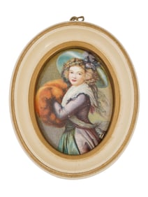 MINI PORTRAIT PAINTING AFTER ELISABETH VIGEE LE BRUN