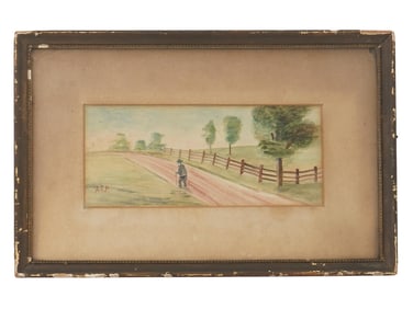 BRITISH WATERCOLOR PAINTING BY ADAM EDWIN PROCTOR