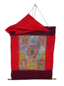 TIBETAN BUDDHIST DHARMAPALA THANGKA PAINTING
