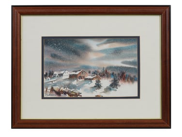 CAROLYN PEDERSEN AMERICAN LANDSCAPE WATERCOLOR PAINTING