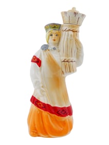 VINTAGE UKRANIAN CERAMIC SHTOF BOTTLE FIGURINE