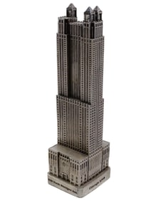 MINI CAST METAL 900 NORTH MICHIGAN BUILDING SCULPTURE