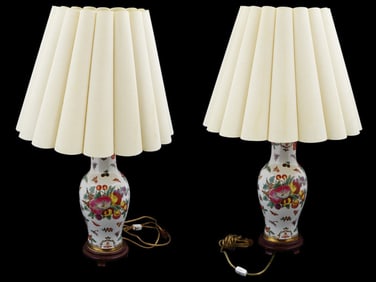 VINTAGE CERAMIC TABLE LAMPS CA MID TO LATE 20TH C