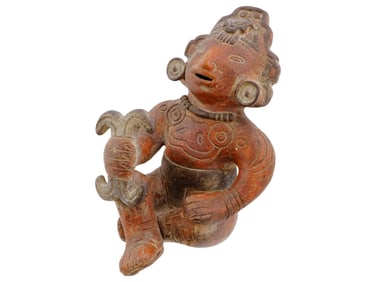 VINTAGE PRE COLUMBIAN REPLICA WARRIOR FIGURINE