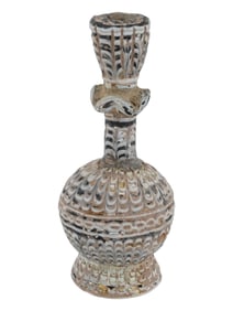 ANCIENT HIGHLY DECORATIVE GLASS BOTTLE