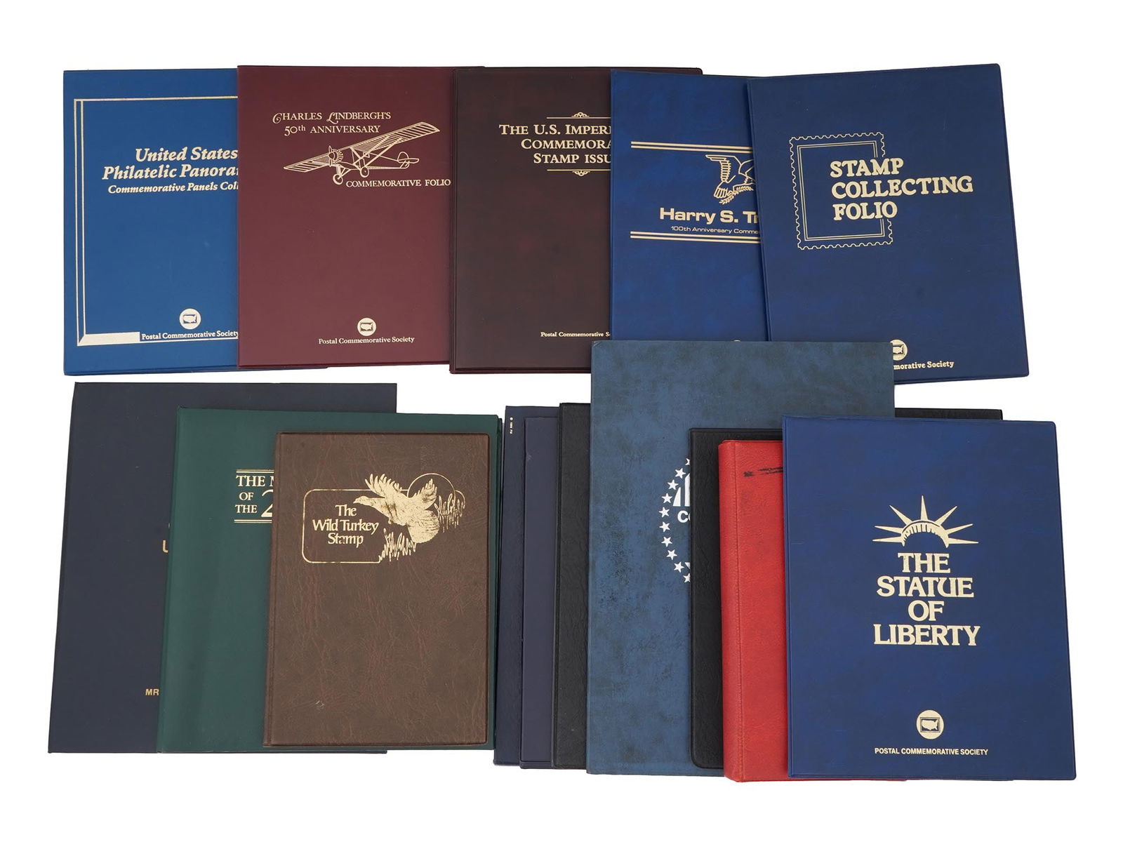 LOT OF FIFTEEN STAMP COLLECTIONS CATALOGS FOLIO (1 of 6)