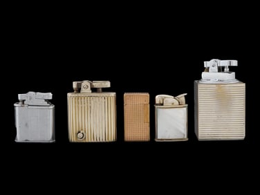 HERMES DUNHILL DUPONT OMEGA AND FLAMINAIRE LIGHTERS
