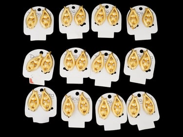 LOT OF FRENCH DOLCE VITA COSTUME JEWELRY EARRINGS