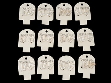 FRENCH DOLCE VITA COSTUME JEWELRY CLIP EARRINGS