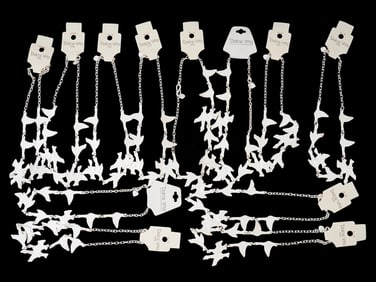 LOT OF FRENCH DOLCE VITA BIRD NECKLACES