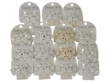 LOT OF FRENCH DOLCE VITA COSTUME JEWELRY BROOCHES
