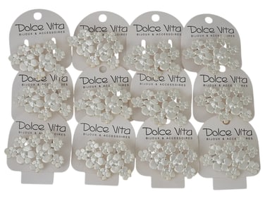 LOT OF FRENCH DOLCE VITA COSTUME JEWELRY BROOCHES