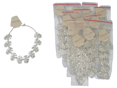 LOT OF FRENCH DOLCE VITA FLOWER NECKLACES