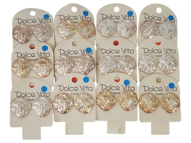 FRENCH DOLCE VITA COSTUME JEWELRY CLIP EARRINGS