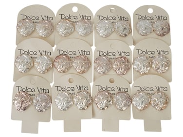 FRENCH DOLCE VITA COSTUME JEWELRY CLIP EARRINGS