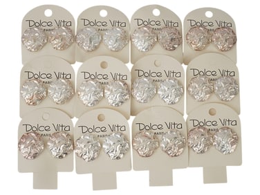 FRENCH DOLCE VITA COSTUME JEWELRY CLIP EARRINGS