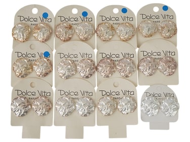 VINTAGE FRENCH DOLCE VITA COSTUME JEWELRY EARRINGS