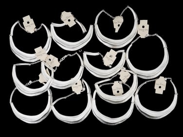 LOT OF FRENCH DOLCE VITA TORQUE NECKLACES