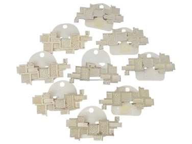 VINTAGE FRENCH DOLCE VITA COSTUME JEWELRY BROOCHES