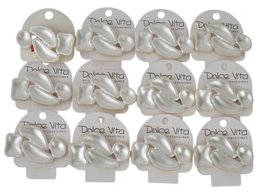 FRENCH DOLCE VITA COSTUME JEWELRY BROOCHES