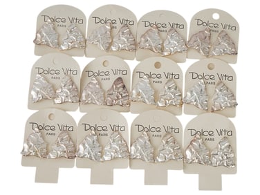 FRENCH DOLCE VITA COSTUME JEWELRY CLIP EARRINGS