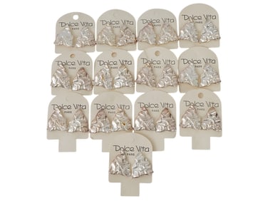 FRENCH DOLCE VITA COSTUME JEWELRY CLIP EARRINGS