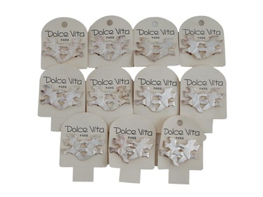 GROUP OF VINTAGE FRENCH DOLCE VITA CLIP ON EARRINGS