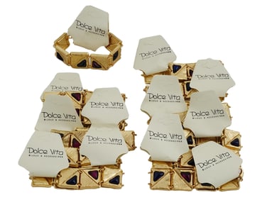 LOT OF FRENCH DOLCE VITA COSTUME JEWELRY BRACELETS