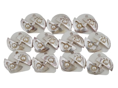 LOT OF FRENCH DOLCE VITA PEARL BROOCHES