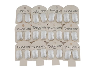 GROUP OF VINTAGE FRENCH DOLCE VITA CLIP ON EARRINGS