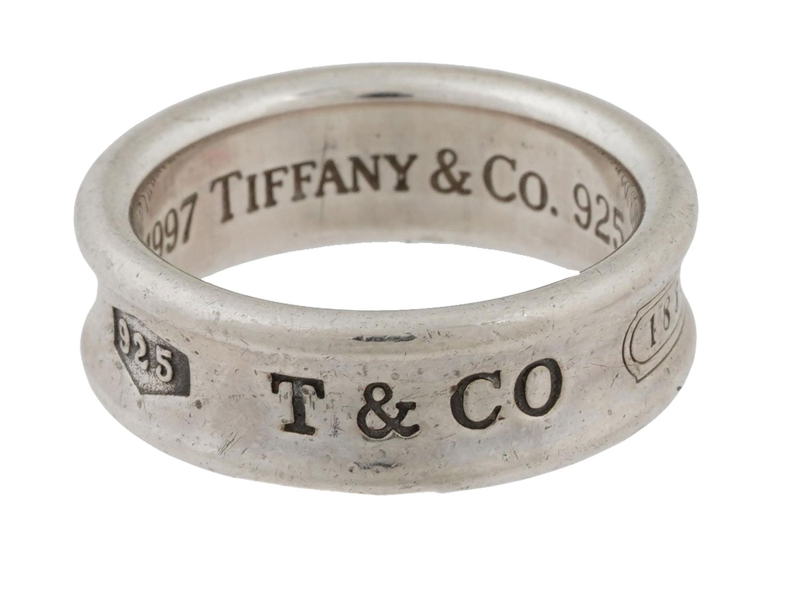 VINTAGE TIFFANY 1837 COLLECTION STERLING SILVER RING (1 of 5)
