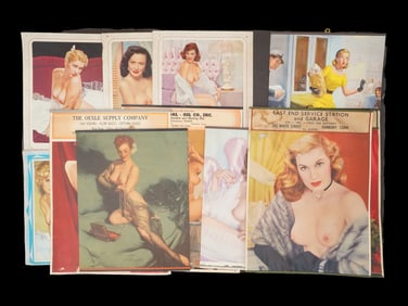 LOT OF MID CENTURY AMERICAN PIN UP POSTERS