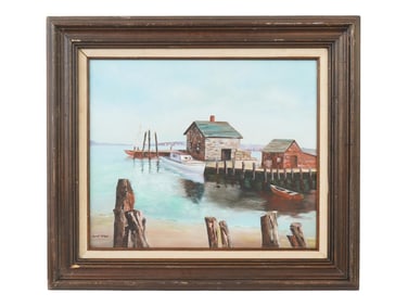 HARRIET HOLMES AMERICAN COASTAL PAINTING EARLY MORNING