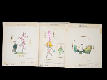 ORIGINAL PLAYBOY MAGAZINE CARTOONS BY CLAUDE SMITH