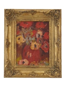EXPRESSIONIST OIL PAINTING IN MANNER OF CHAIM SOUTINE