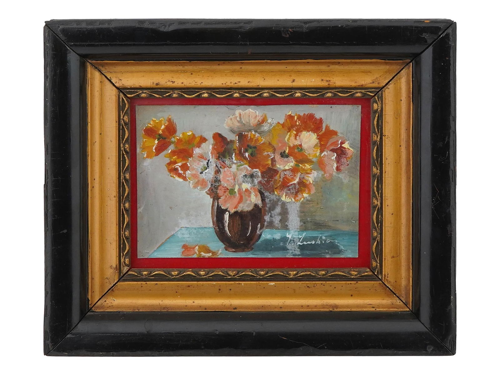 ATTR TO STEFAN LUCHIAN STILL LIFE OIL PAINTING (1 of 4)