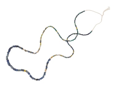 ANCIENT ROMAN MULTICOLOR GLASS BEAD NECKLACE