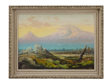 ANTIQUE RUSSIAN OIL PAINTING BY ILYA ZANKOVSKY