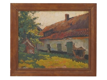 LADISLAS NAGY HUNGARIAN LANDSCAPE OIL PAINTING