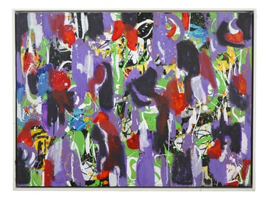JENIK COOK AMERICAN ABSTRACT ACRYLIC PAINTING 2010