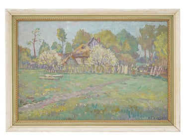 IVAN BLOKHIN RUSSIAN LANDSCAPE OIL PAINTING